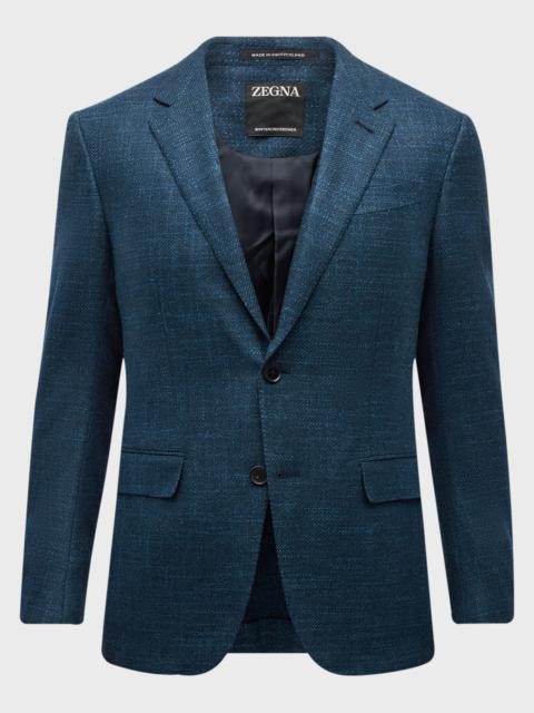 ZEGNA Men's Crossover Wool-Cashmere Blazer