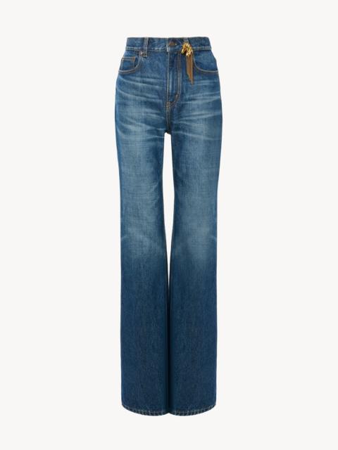 Chloé HIGH-RISE STRAIGHT JEANS IN DENIM