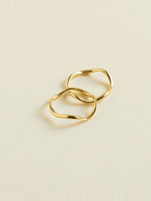 Madewell Demi-Fine Sculptural Stacking Ring Set