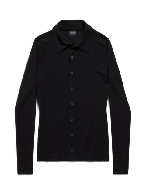 Women's Stretch Shirt Fitted in Black