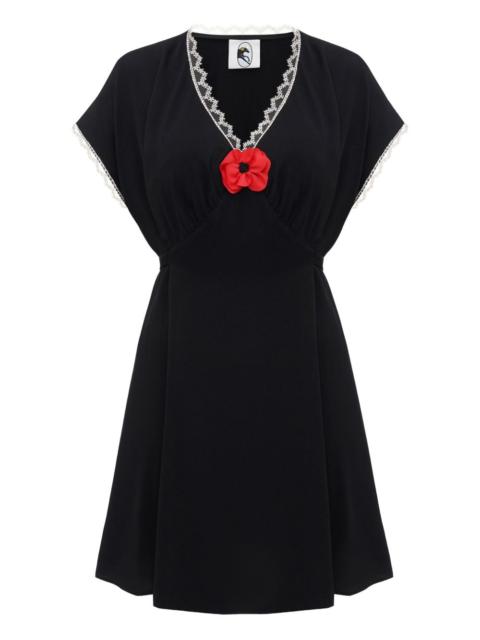 SLEEPER Poppi Mini Dress in Black