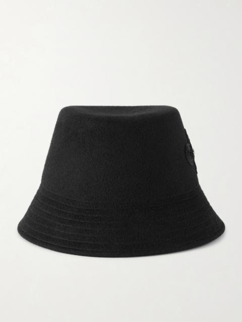 Valentino Appliquéd Rabbit Hair Bucket Hat