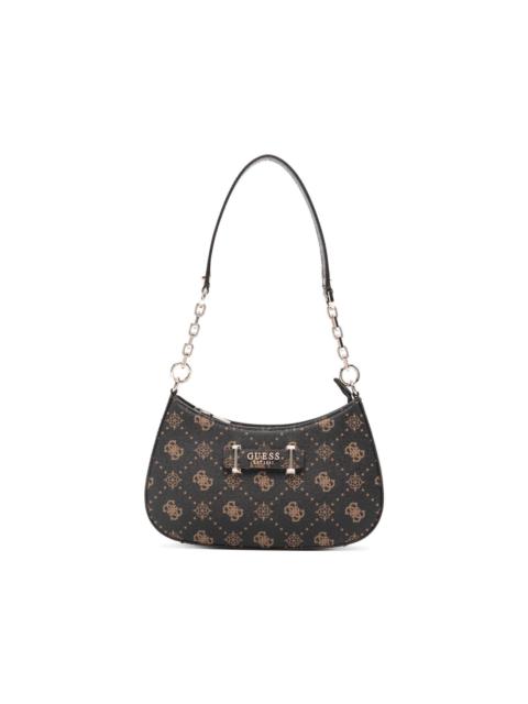 GUESS USA Carrie monogram chain shoulder bag
