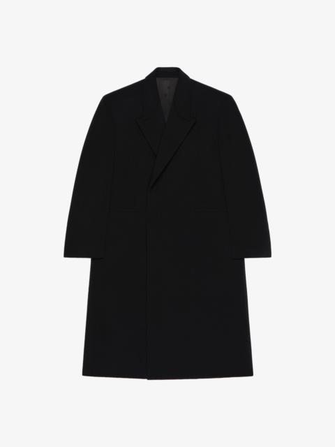 Givenchy OVERLAPPED COAT IN WOOL AND CASHMERE