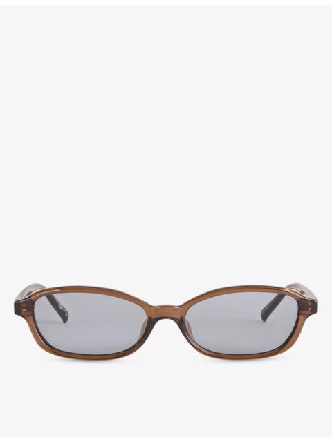 Le Specs Honey Pot Rectangular-Frame Ecozen Sunglasses