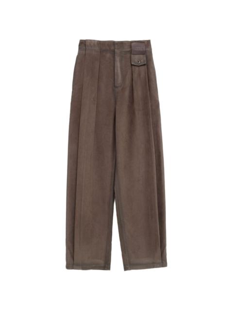 Loewe button pleated trousers