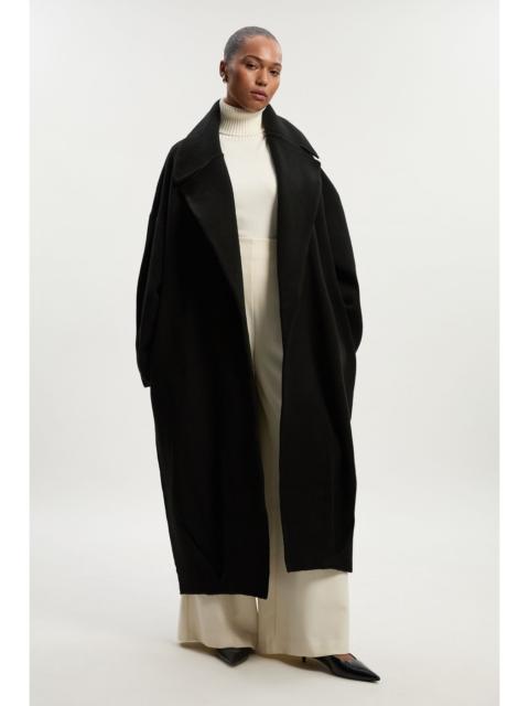 KAREN MILLEN Plus Size Compact Wool Blend Oversized Knit Coatigan
