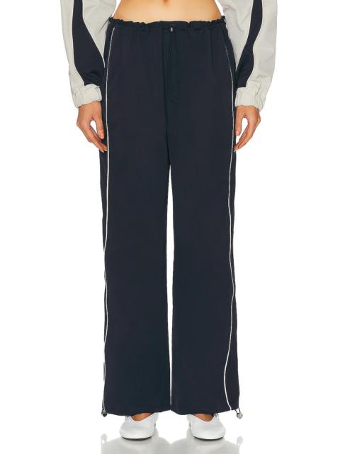 GRLFRND Cinched Waist Wide Leg Pant