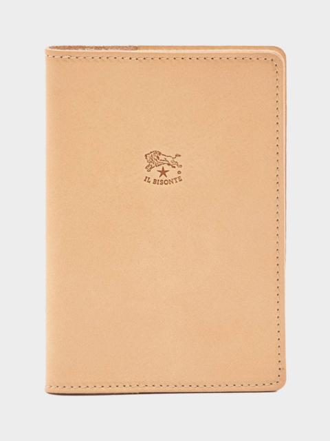IL BISONTE Il Bisonte Leather Passport Holder in Natural