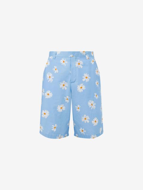 Moschino SATIN BERMUDA ALLOVER DAISY