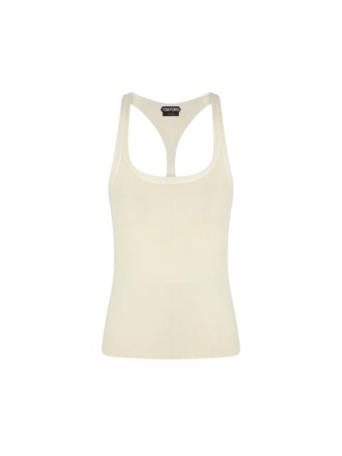TOM FORD FULL NEEDLE FINE CASHMERE SILK  KNIT TANK TOP