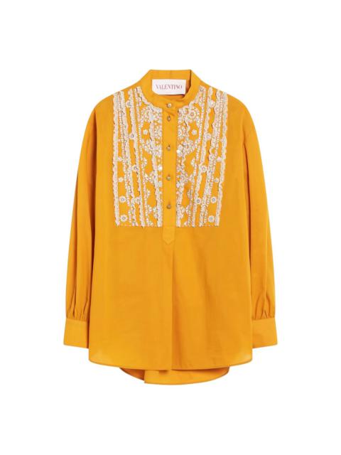 Valentino lace-embellished shirt