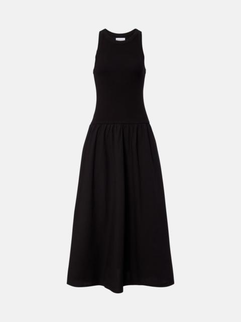 velvet Romilly cotton-blend midi dress
