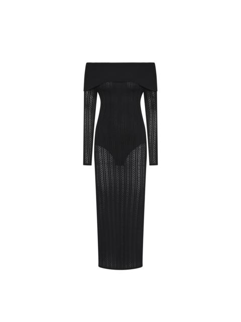 REBECCA VALLANCE Lorelei Off The Shoulder Midi Dress