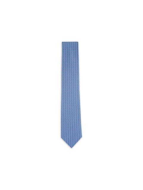 FERRAGAMO Gancini chain-print tie