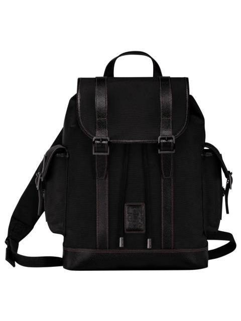 Longchamp Boxford Backpack Black - Recycled canvas