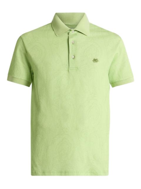Etro arnica-motif polo shirt
