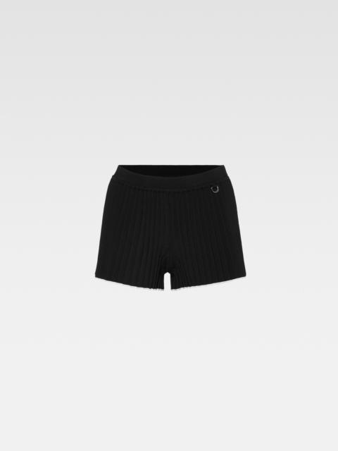 JACQUEMUS Le short maille plissé