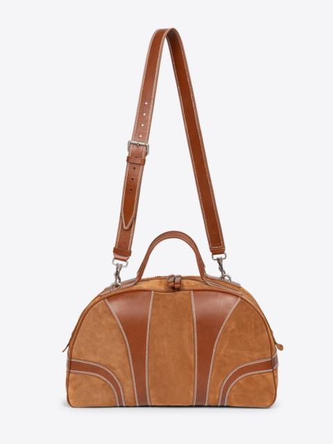 SUEDE DUFFLE BAG