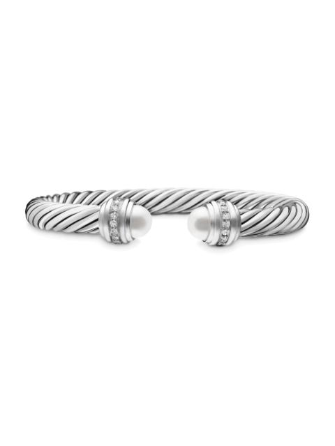 DAVID YURMAN Women's Classic Cable Bracelet in Sterling Silver - Pearl