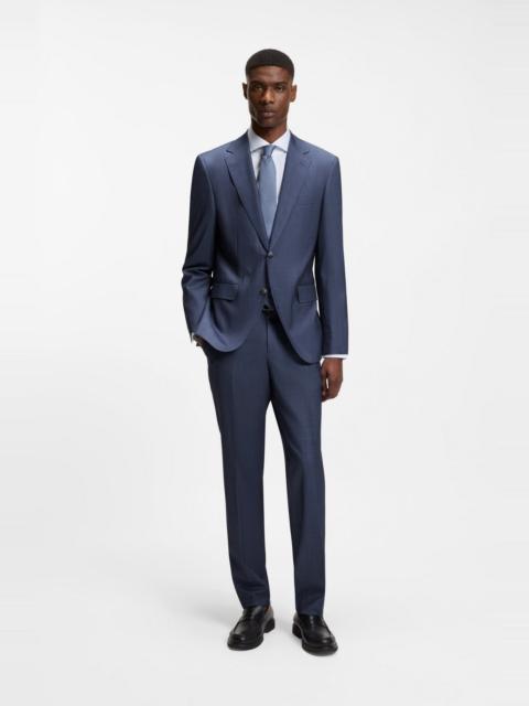 BOSS TWO-PIECE REGULAR-FIT SUIT IN VIRGIN WOOL AND SILK