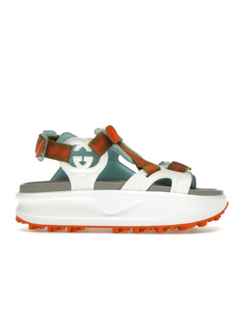 GUCCI Gucci Colour Block Platform Sandal White Blue Orange (Women's)