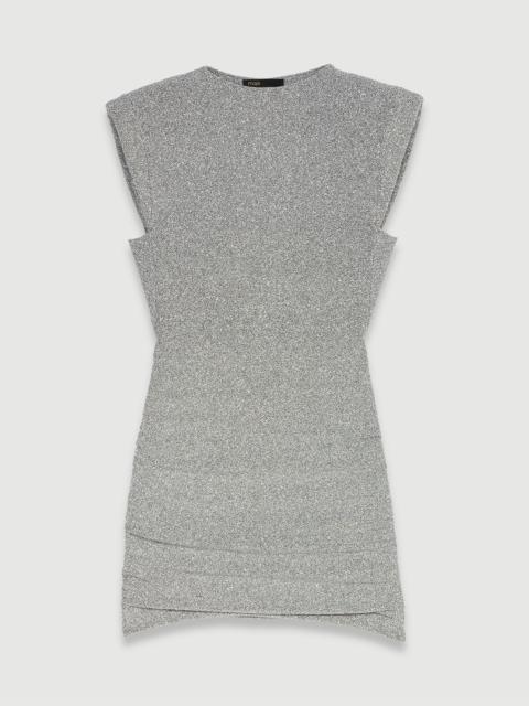 maje Shiny knit short dress