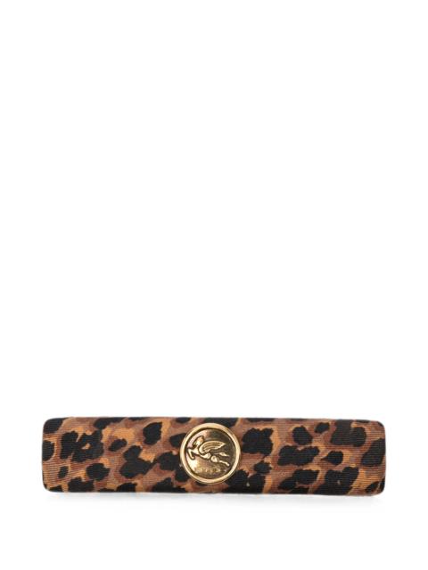 Etro Etro Pegasus Leopard-print Hair Clip