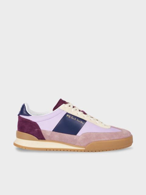 Paul Smith Women's Nubuck Purple 'Dover' Colourblock Retro Gum Trainers
