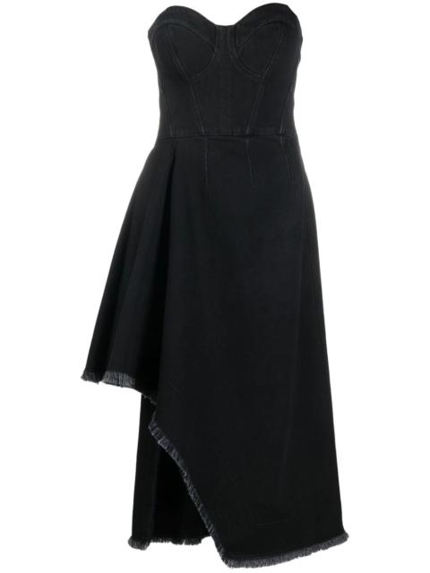 Alexander McQueen asymmetric denim dress