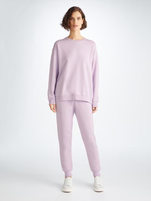 Derek Rose Women's Sweatpants Quinn Cotton Modal Lilac