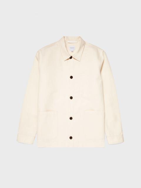 Sunspel Undyed Cotton Linen Twin Pocket Jacket
