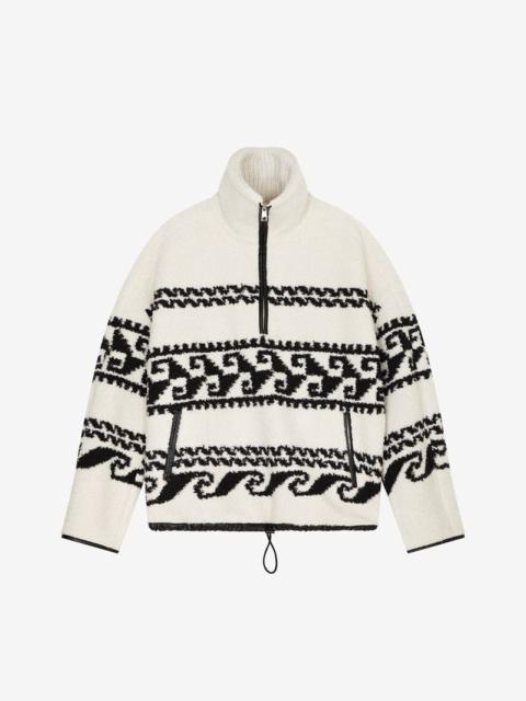 Isabel Marant MARLO GRAPHIC FLEECE JACKET