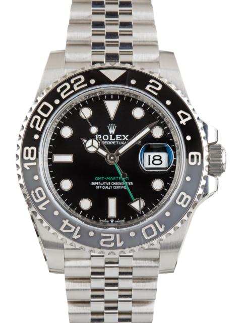 ROLEX Used Black & Grey Bruce Wayne Rolex GMT-Master II Ref 126710GRNR
