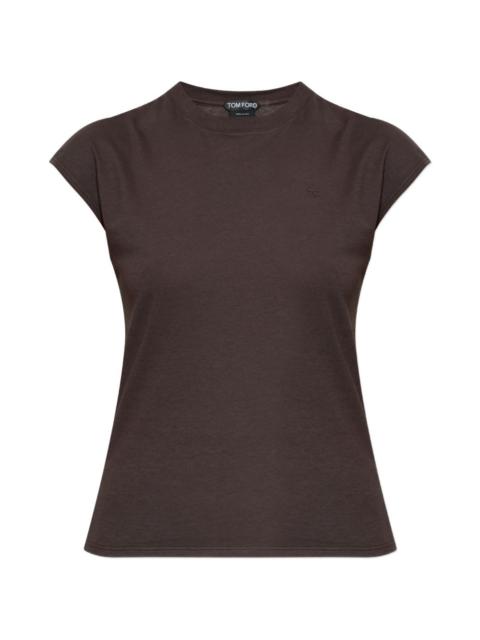 TOM FORD logo-embroidered T-shirt