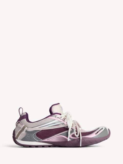 BALENCIAGA Women's Radar Gradient Lines Sneaker in Purple/grey/pink/white