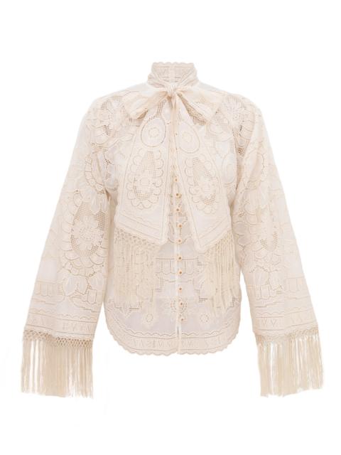 Zimmermann SUNDANCE EMBROIDERED BLOUSE