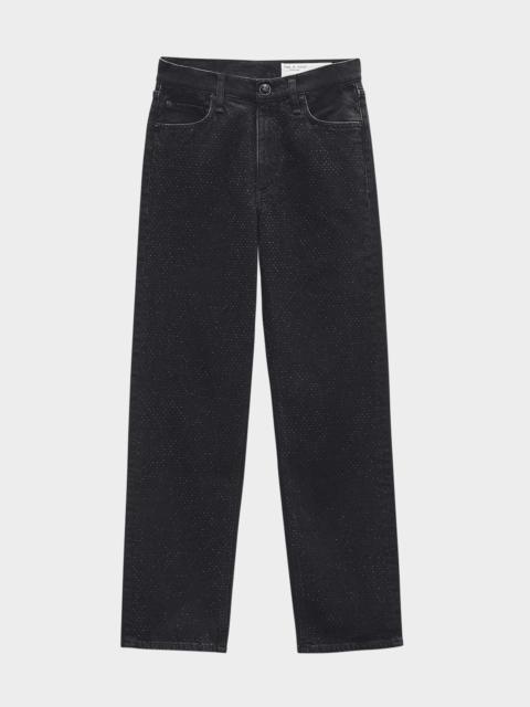 Harlow Mid-Rise Ankle Straight Jeans