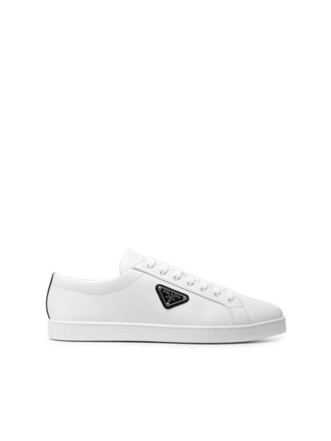 Prada Brushed leather low-top sneakers
