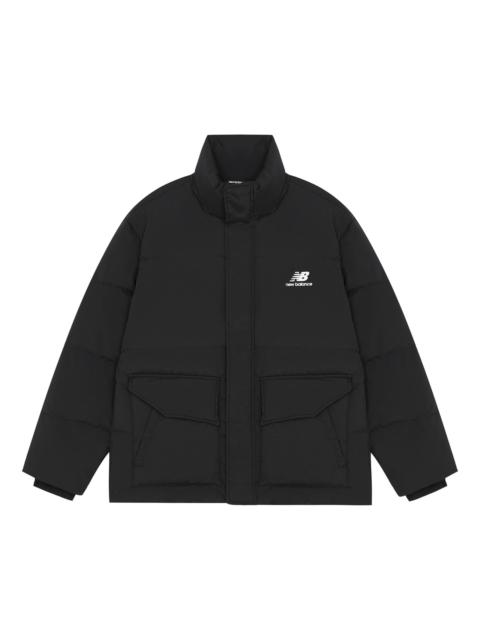 New Balance Logo Print Warm Jacket 'Black' AMJ14309-BK