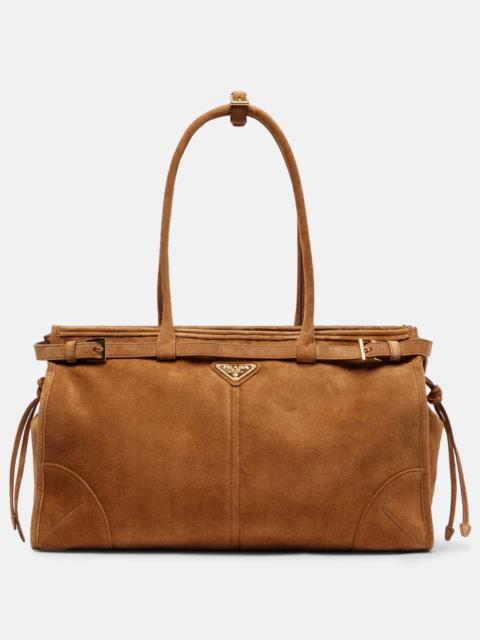 Prada Prada Bonnie Large suede tote bag