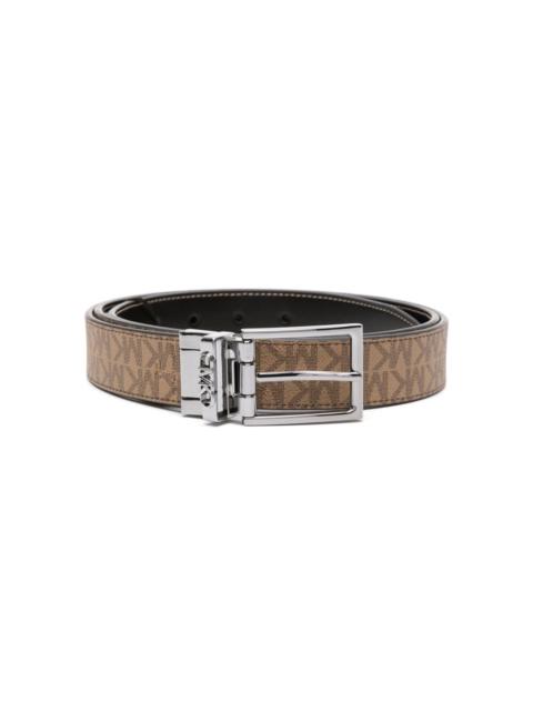 MICHAEL KORS logo-print reversible belt