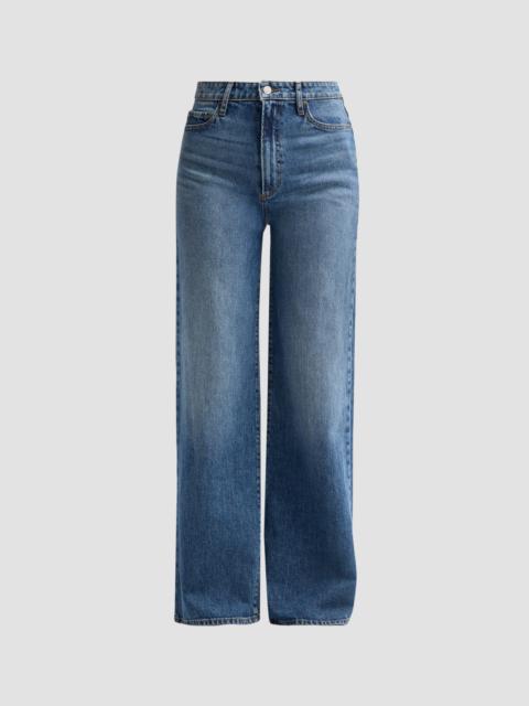 PAIGE Women's Frances High-Rise Wide-Leg Jeans - Serata