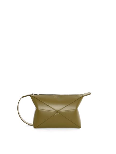 Loewe Puzzle Fold wash bag in shiny calfskin