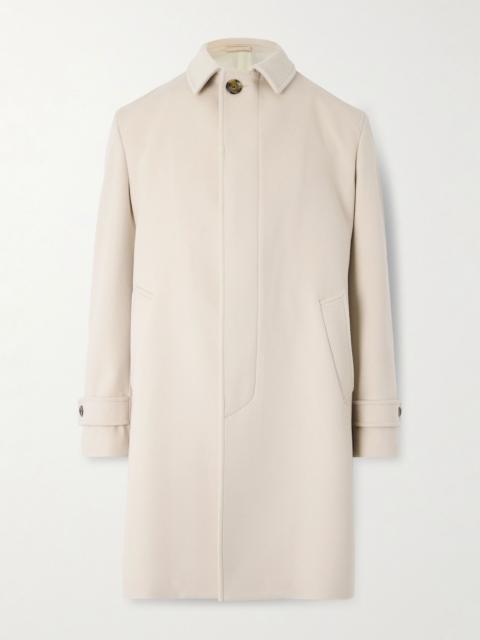 LARDINI Virgin Wool Overcoat Off-white