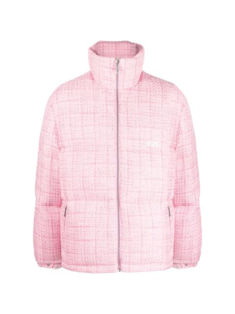 GCDS quilted tweed padded jacket