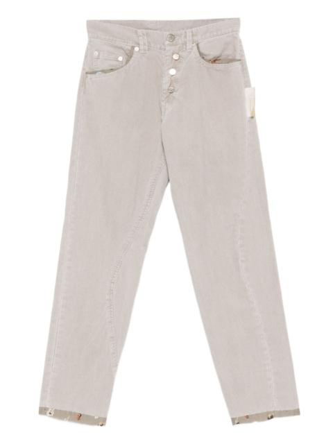 UNDERCOVER floral-trim trousers
