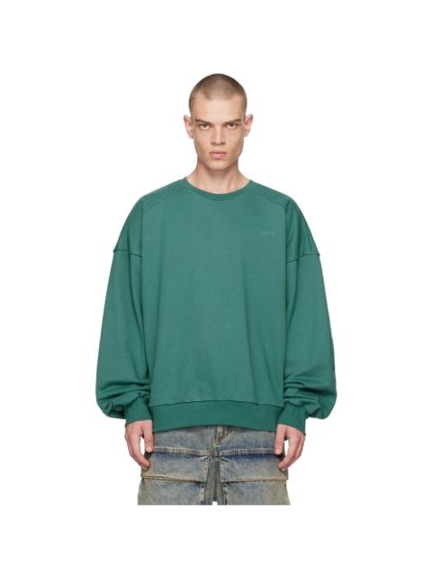 JUUN.J Green Embroidered Sweatshirt