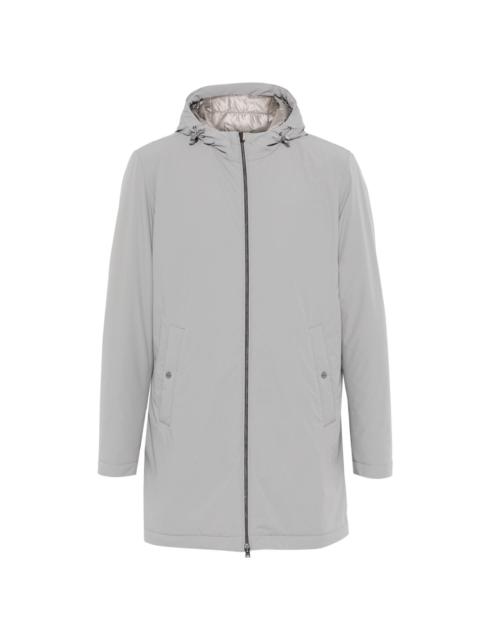 hooded padded coat