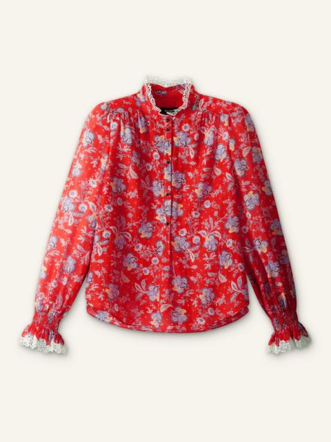 ME+EM Lace Trim Blouse